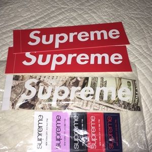 SUPREME STICKERS AUTHENTIC LOT